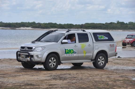 Fiona na Lagoa Azul, em Jericoacoara - CE